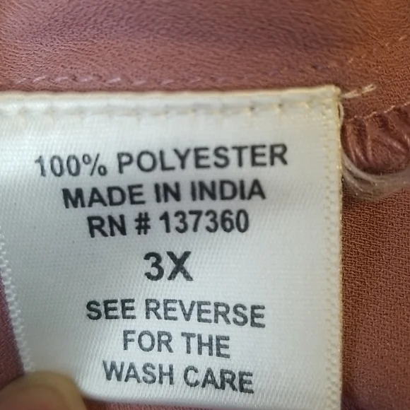 Live 4 Truth Mauve Pink Blouse with Mesh Floral Detail sz 3X - Picture 10 of 10